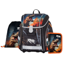 Aktovka školní Premium Light Dino sada