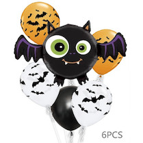 Balonky nafukovací 6ks netopýr
