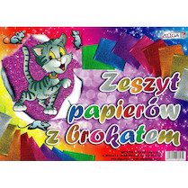 Barevné papíry B4 Brokát 8listů