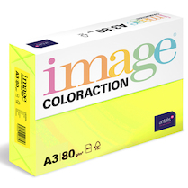 Barevný papír Image Coloraction A3 80g reflexní žlutá 500 ks