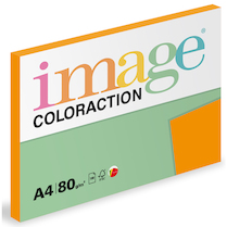 Barevný papír Image Coloraction A4 80g reflexní oranžová 100 ks