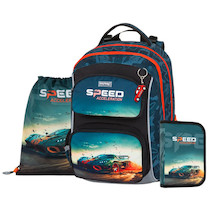 Batoh školní Oxy Jumper Auto sada