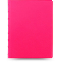 Blok FILOFAX Notebook A5 Saffiano fluoro růžový