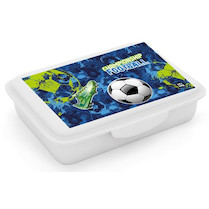 Box na svačinu s přihrádkou Fotbal