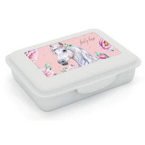 Box na svačinu s přihrádkou Kůň romantic