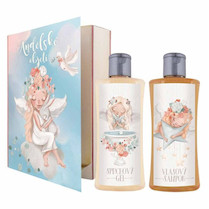 Dárková sada kniha Andělské objetí - sprchový gel 250ml vlasový šampon 250ml