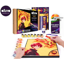 Kreativní sada OKTO Manga motiv živlů Oheň 30x40 cm