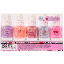 Lak na nehty konfety sada 5ks