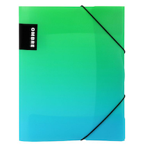 Mapa tříklopá OMBRE zelená