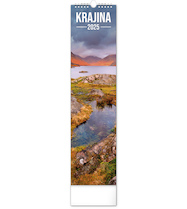 Nástěnný kalendář Krajina 12×48cm