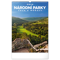 Nástěnný kalendář Národní parky Čech a Moravy 33×46cm
