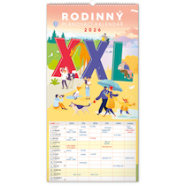 Nástěnný kalendář Rodinný plánovací XXL 2026 33×64cm