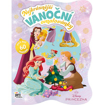 Nejkrásnější vánoční omalovánky se samolepkami Disney Princezny