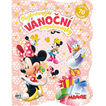 Nejkrásnější vánoční omalovánky se samolepkami Minnie