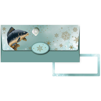 Obálka na peníze ryba 18x8,5cm