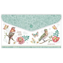 Obálka plastová s drukem DL Butterfly garden