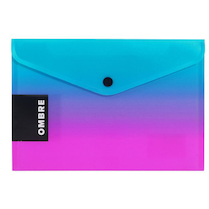 Obálka s drukem OMBRE A5 růžová