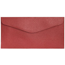 Obálky ozdobné DL pearl červené