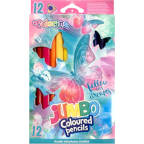 Pastelky Colorino trojhranné jumbo 12ks Follow your Dreams