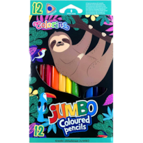 Pastelky Colorino trojhranné jumbo 12ks Wildkid
