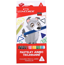 Pastelky Jumbo trojhranné Concorde 12ks   