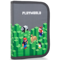 Penál jednopatrový prázdný 2 klopy Playworld