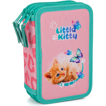 Penál třípatrový prázdný Oxy Kočka