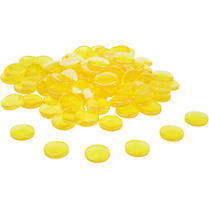 Sada 100 počítacích kamínků pr. 20 mm žluté