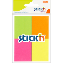 Samolepicí bloček mini neon 38x51mm 4x50 lístků