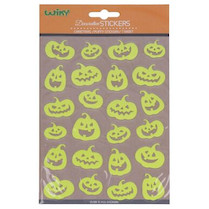 Samolepky svítící ve tmě 25x14,4 cm Dýně Halloween