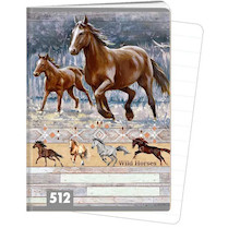 Sešit A5 linkovaný 512 10 listů Wild horses