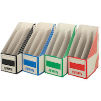 Stojan na časopisy Triobox červená