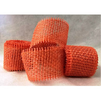 Stuha jutová 4cm x 3m oranžová