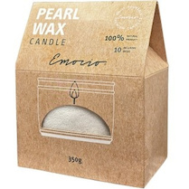 Svíčka sypaný vosk 350 g + 10ks knotů bílá