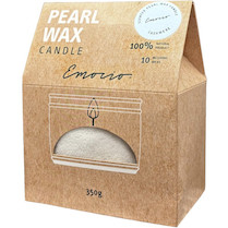 Svíčka sypaný vosk vonný 350 g + 10ks knotů bílá