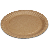 Talíře jednorázové papírové Kraft mělké 18cm 100ks