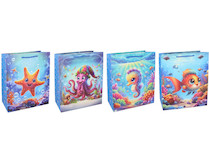 Taška papírová L 30x42x12cm Moře