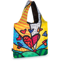 Taška plátěná nákupní skládací BAG 22B Heart