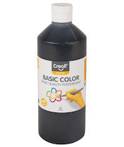 Tempera Creall basic 500ml černá