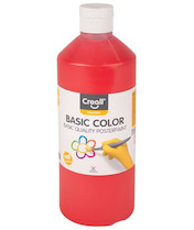 Tempera Creall basic 500ml červená