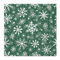 Ubrousky vánoční třívrstvé Christmas Snowflakes 33x33cm