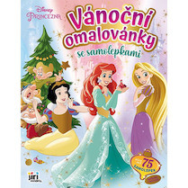 Vánoční omalovánky se samolepkami Princezny