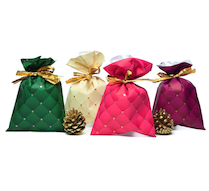 Vánoční sáček celofan 20x35 cm koso