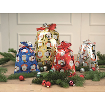 Vánoční sáček celofan 40x65 cm dětský