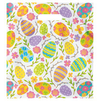 Velikonoční taška PE s průhmatem Kraslice 29x46 cm 1ks