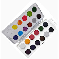 Vodové Brilantní Anilinové barvy 25 mm 12 barev
