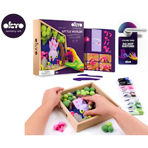 Výtvarná sada OKTO Modelování Malý svět v rámečku motiv Netopýr 21x21 cm