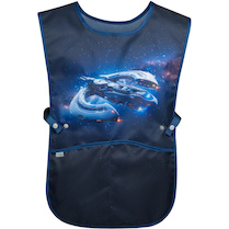 Zástěra na výtvarnou výchovu pončo Vesmírná loď