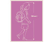 Batoh anatomický Baagl Core Lavender sada