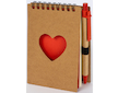 Blok spirálový ECO 13,5x9cm čistý srdce